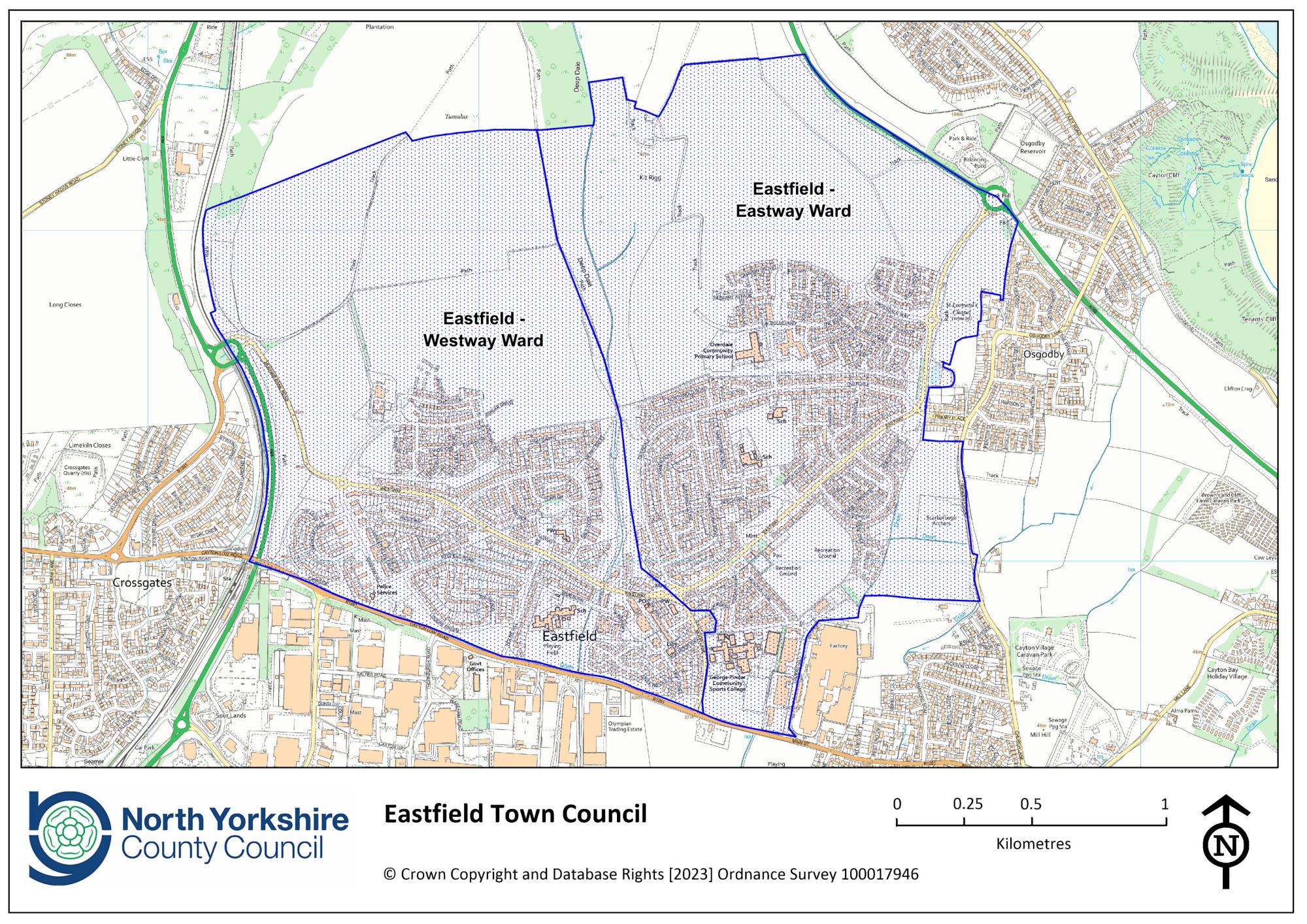 Eastfield Town Council ward area map 1st April 2024.jpg